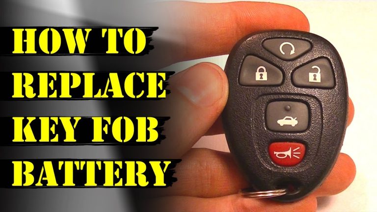 Key Fob Battery Replacement